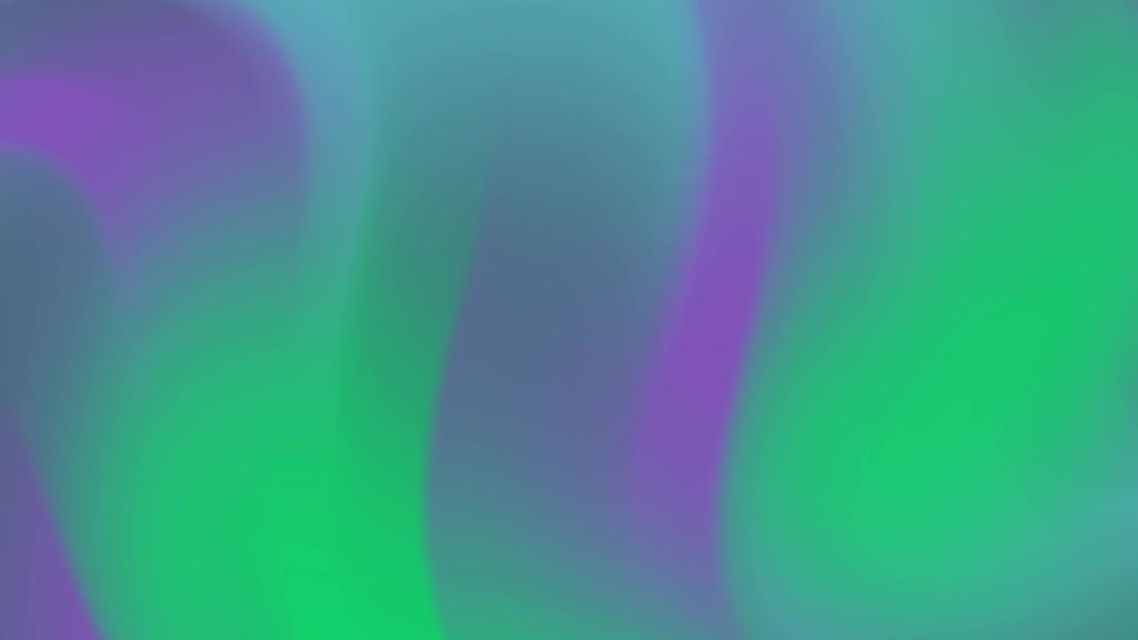 Abstract Gradient Background with Flowing Green and Purple Colors