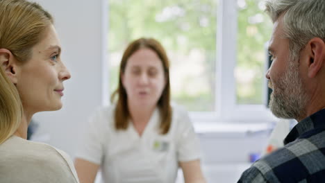 couple consulting with a doctor