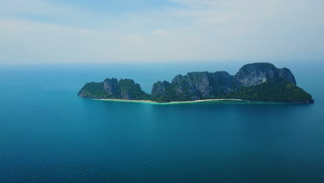 drone flight to ko po island in thailand