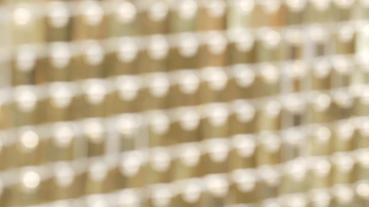 Defocused sparkling golden background