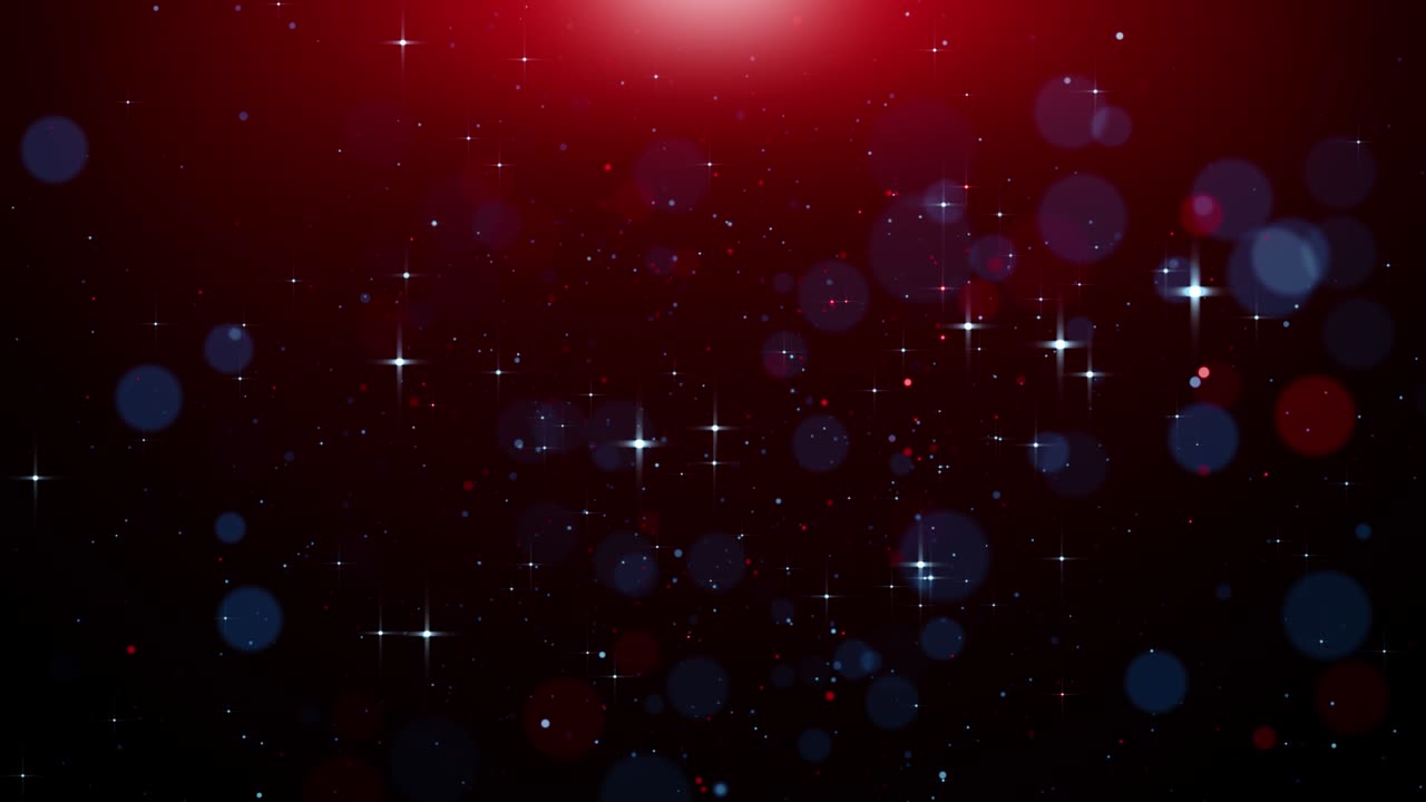 파란색과 빨간색의 입자 게임 트레일러 제목 영화 콘서트 무대 배경 루프
