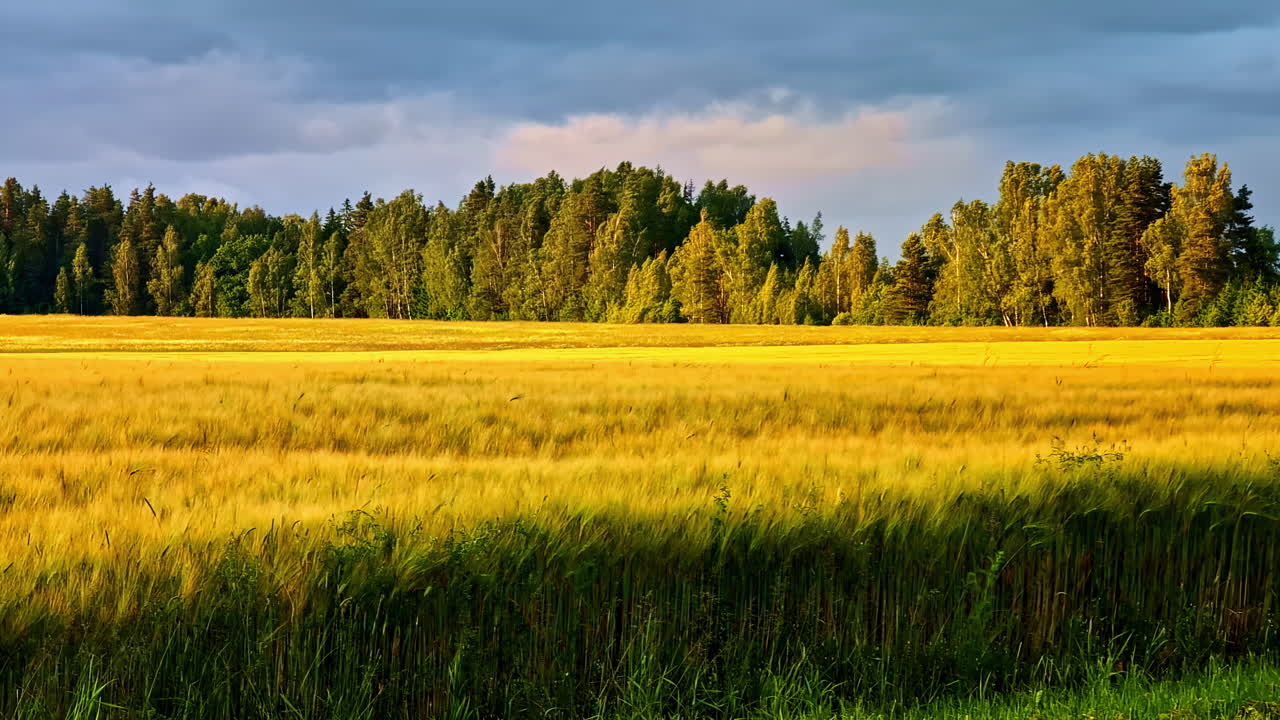 Golden Wheat Field Landscape