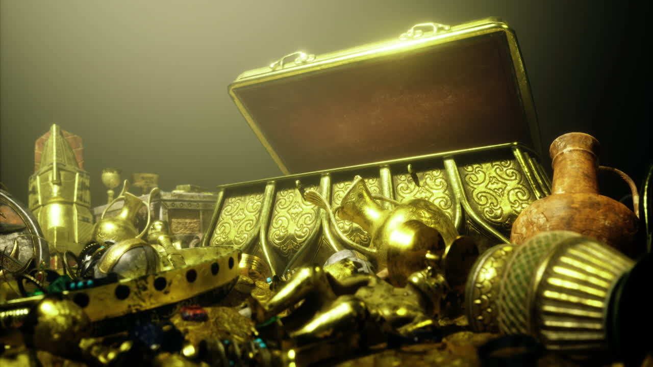 Treasures from ancient times await discovery in a hidden chest