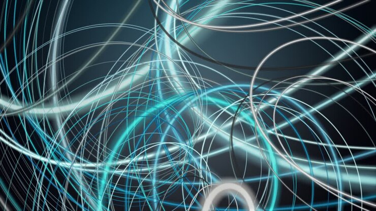 Fantastic animation with stripe wave object in slow motion, 4096x2304 loop 4K
