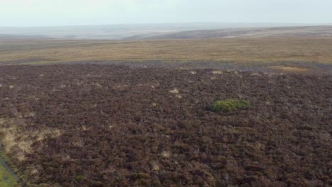 Aerial-View-of-Open-Moorland-and-Path-in-Exmoor-UK---Drone-Footage-4K