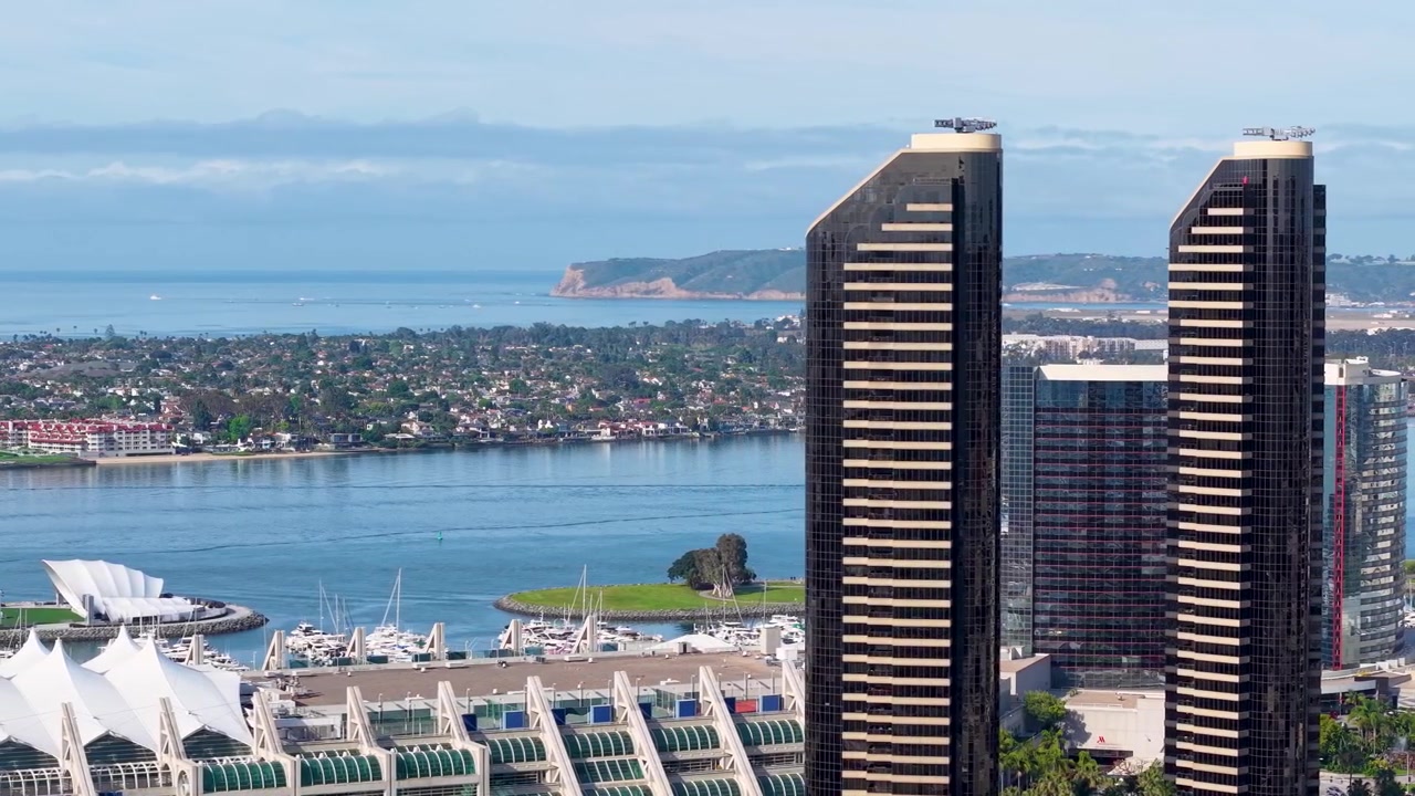 Revelação Aérea de Point Loma e The Harbor Club San Diego