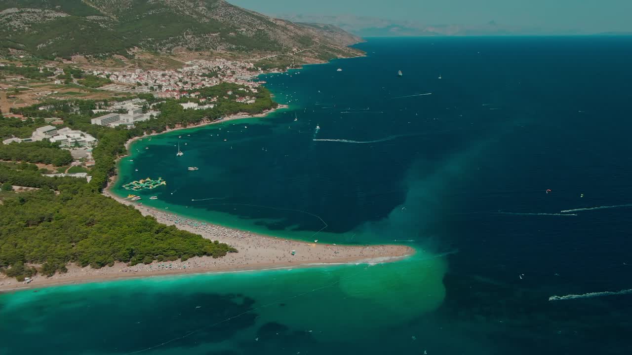 Croatia coast aerial beaches blue water nature clean sunny vacation