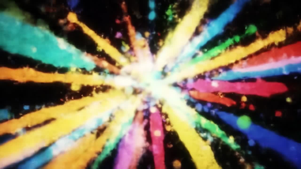 explosión abstractamente colorida