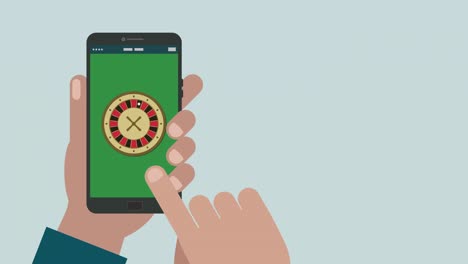 concepto de juegos de azar en línea