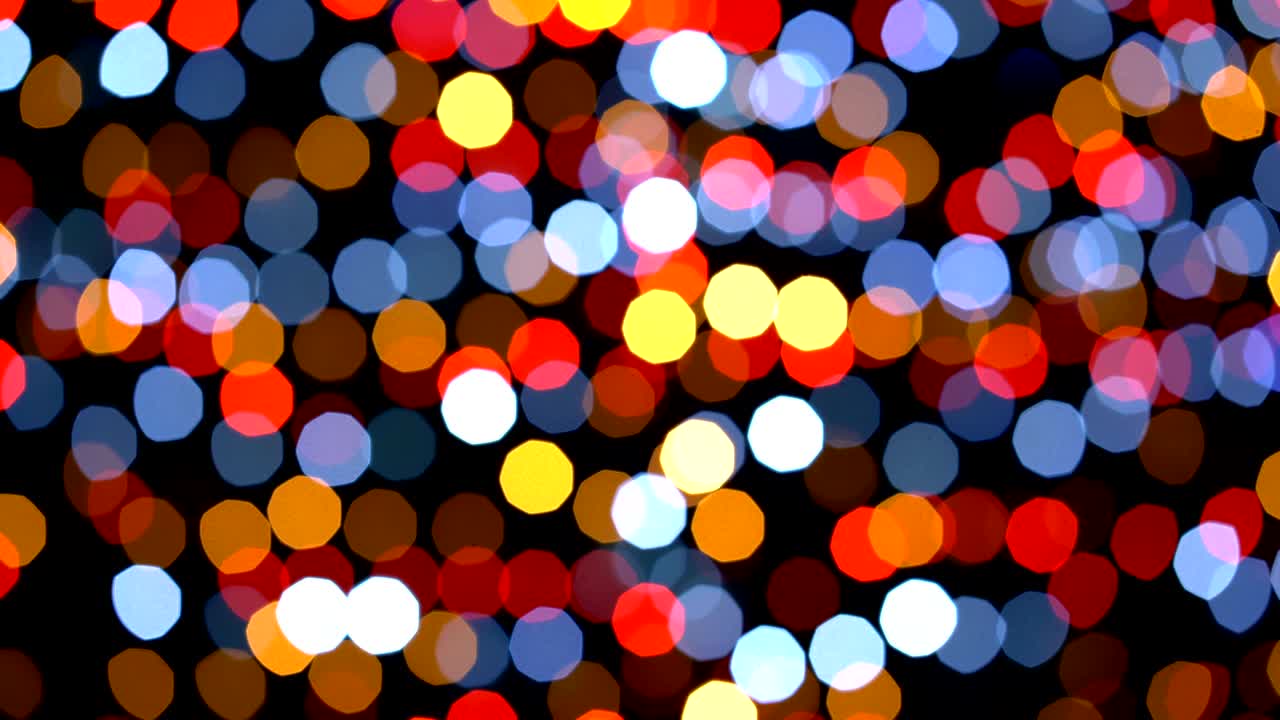 Colorful lights bokeh