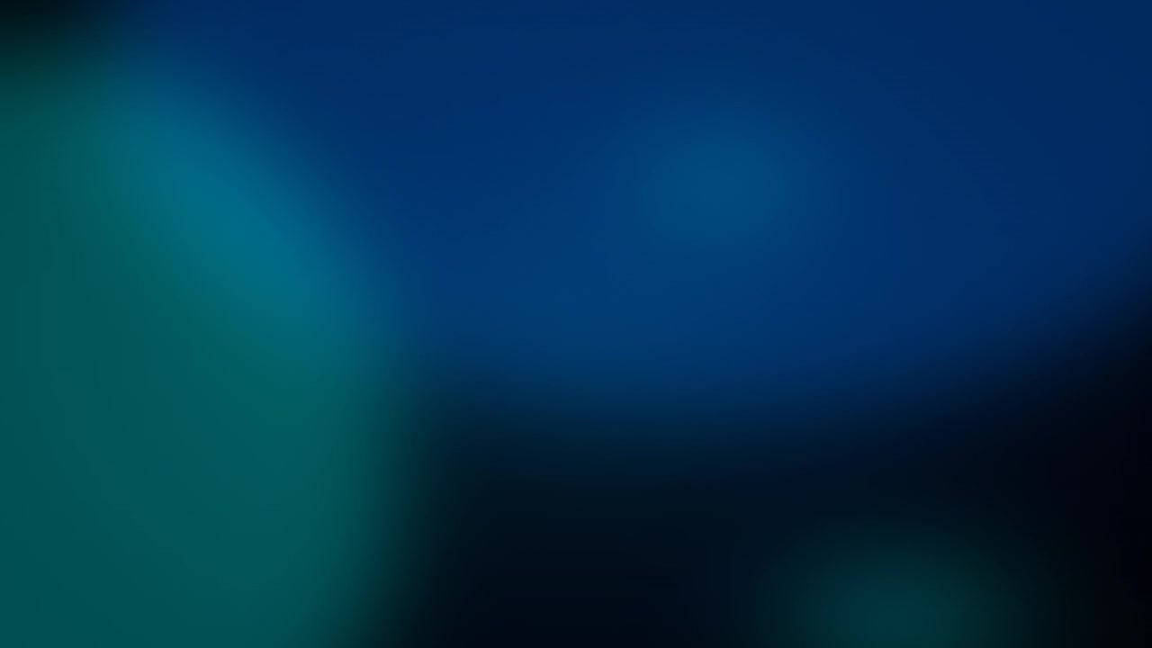 Abstract Motion Background with Soft Blue and Teal Light Orbs