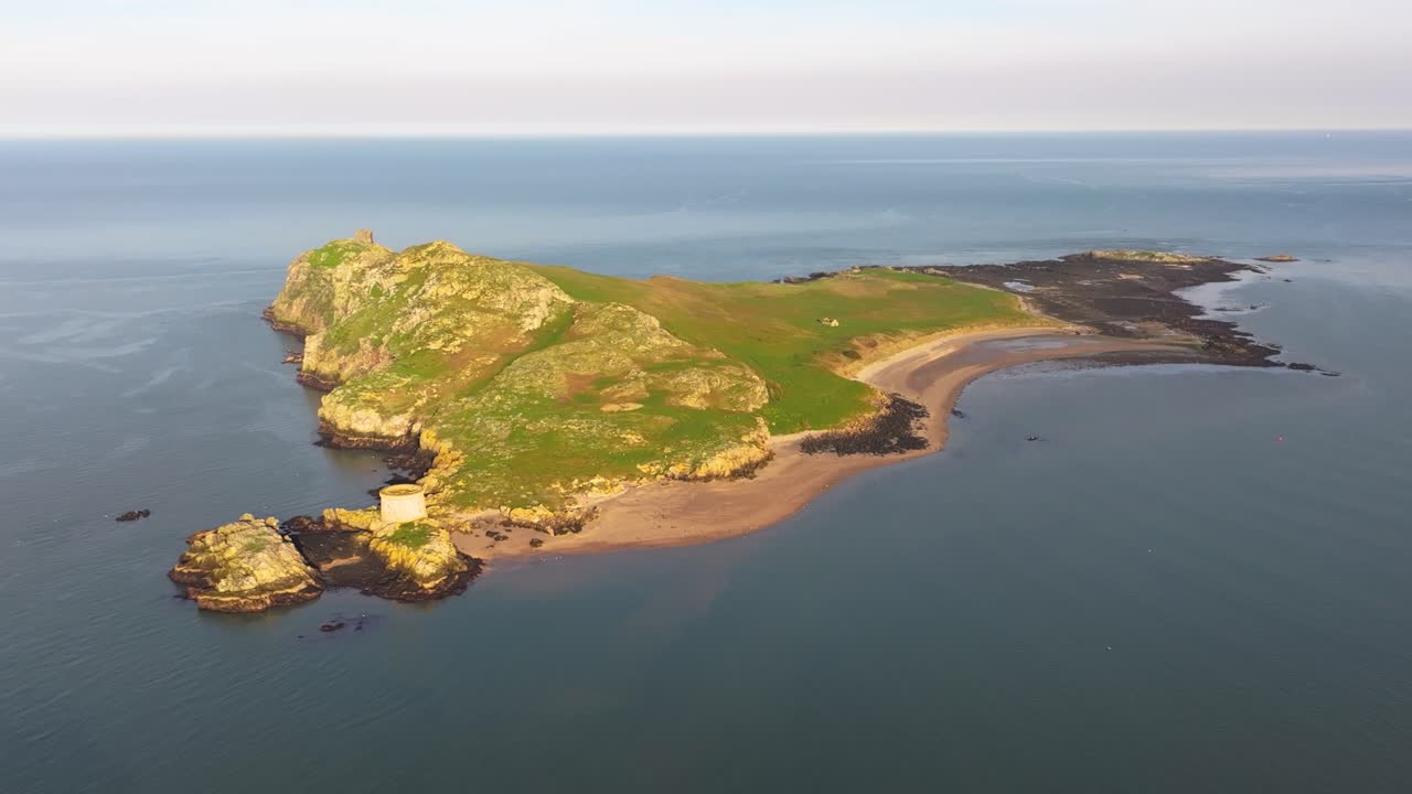 Aerial View of Ireland’s Eye and Howth Peninsula - 4K Cinematic Drone Footage 05.15