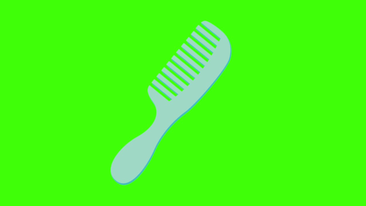 green screen , beauty ,comb
