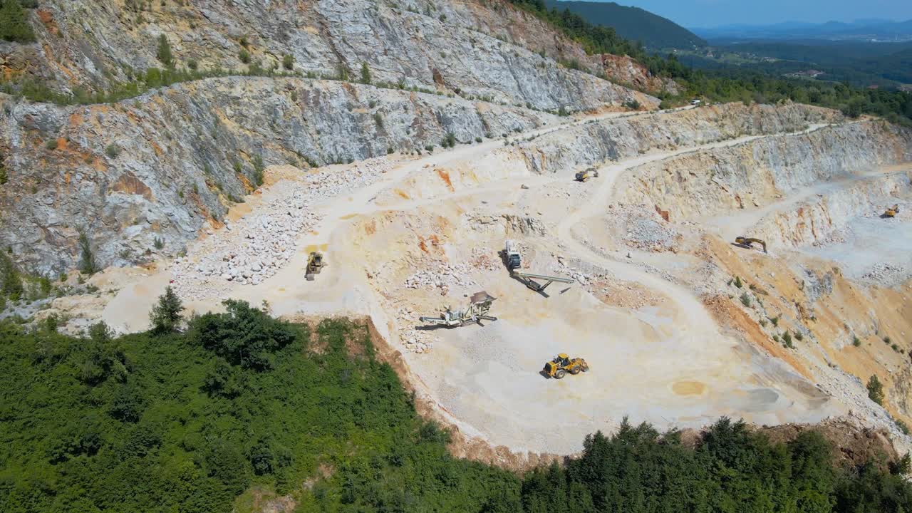 Stunning 4K drone footage of the quarry near Velenje in the country of Slovenia