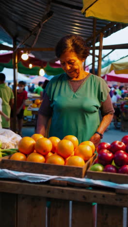 woman selling fruits at a market