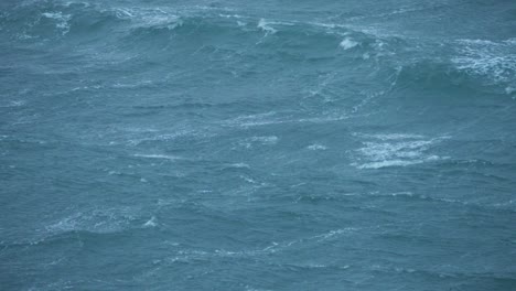 ocean waves in the middle of the sea - wide shot