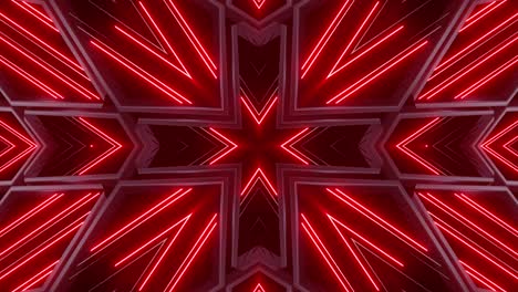 patrón geométrico de neón rojo