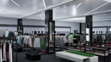 modern clothing store interior