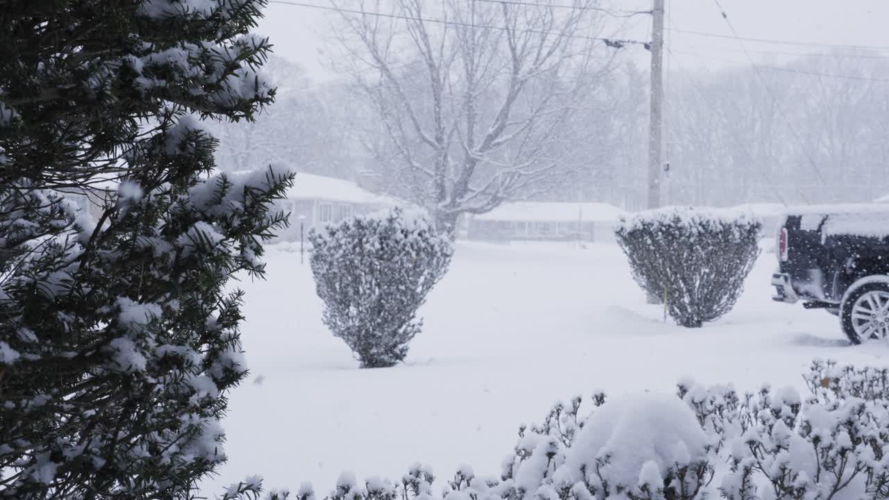2022년 1월 호수 효과 폭풍 동안 미시간에 폭설