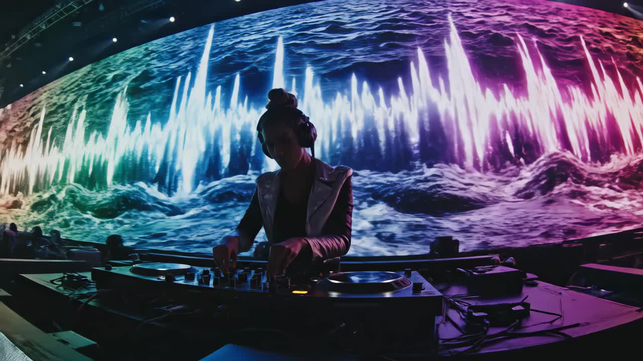 DJ performing live at a club