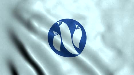 4k seamless loopable flag of ogasawara