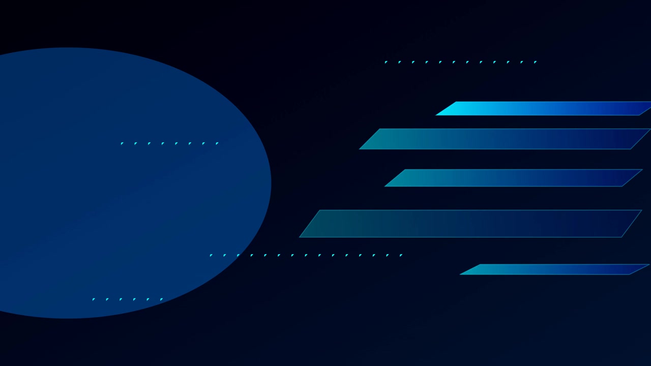 Motion graphic astratto con forme e linee geometriche blu