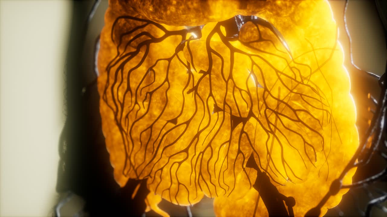 Risonanza magnetica con contrasto degli organi del corpo umano