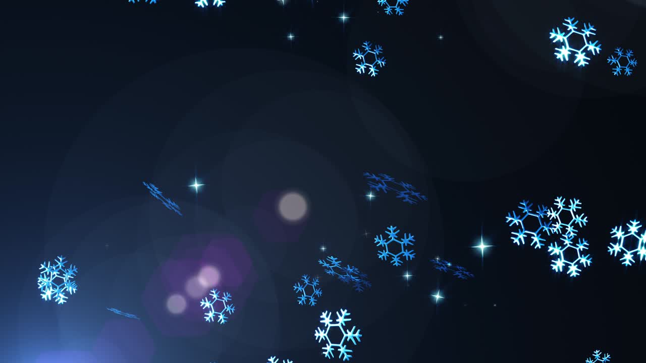 Snow flake loop animation