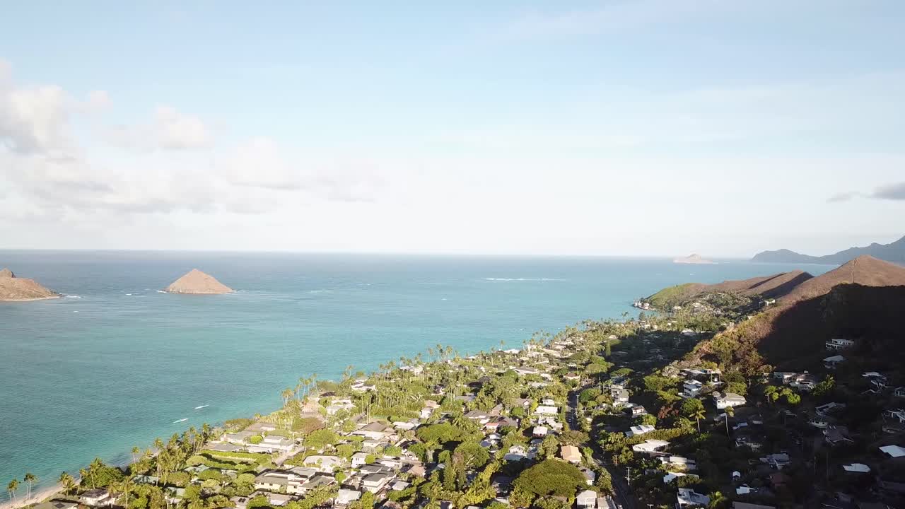 해안 풍경 공중 사진