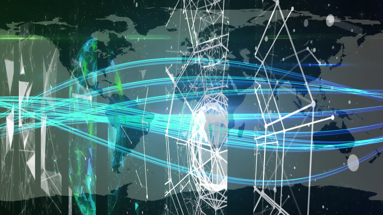 세계 지도에 대한 연결 네트워크