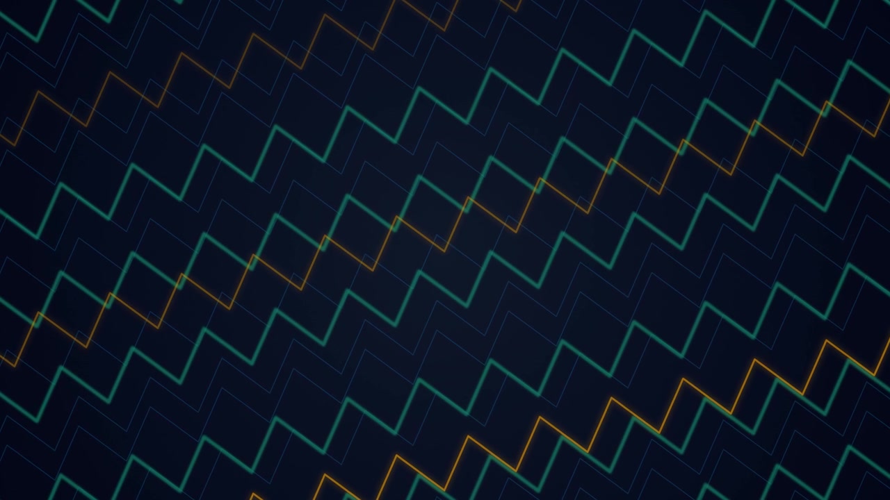 Abstract Motion Background with Animated Zigzag Lines