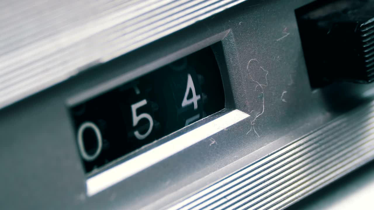 릴 레코더의 기계적 카운터 테이프