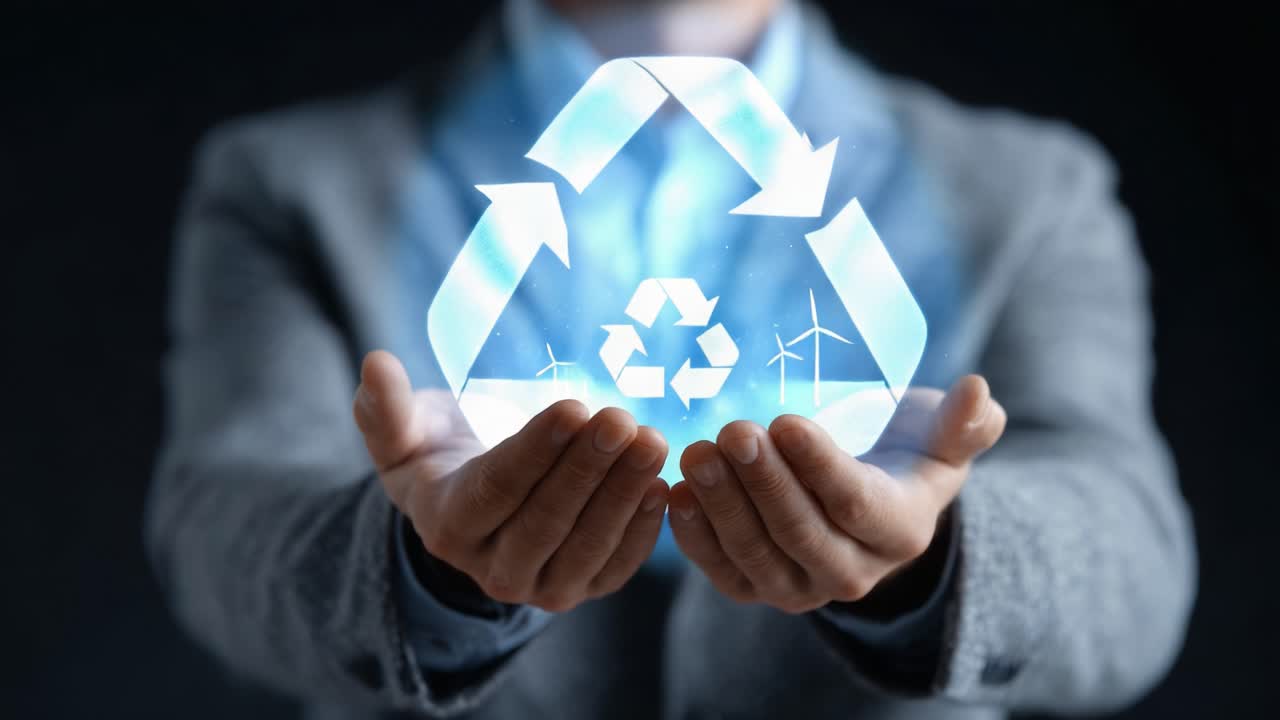 Innovative Concepts in Sustainability: A Professional Presenting the Future of Eco-Friendly Practices with a Focus on Recycling and Renewable Energy Solutions