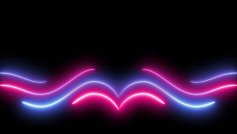 neon lights motion loops sine circular motion draws.