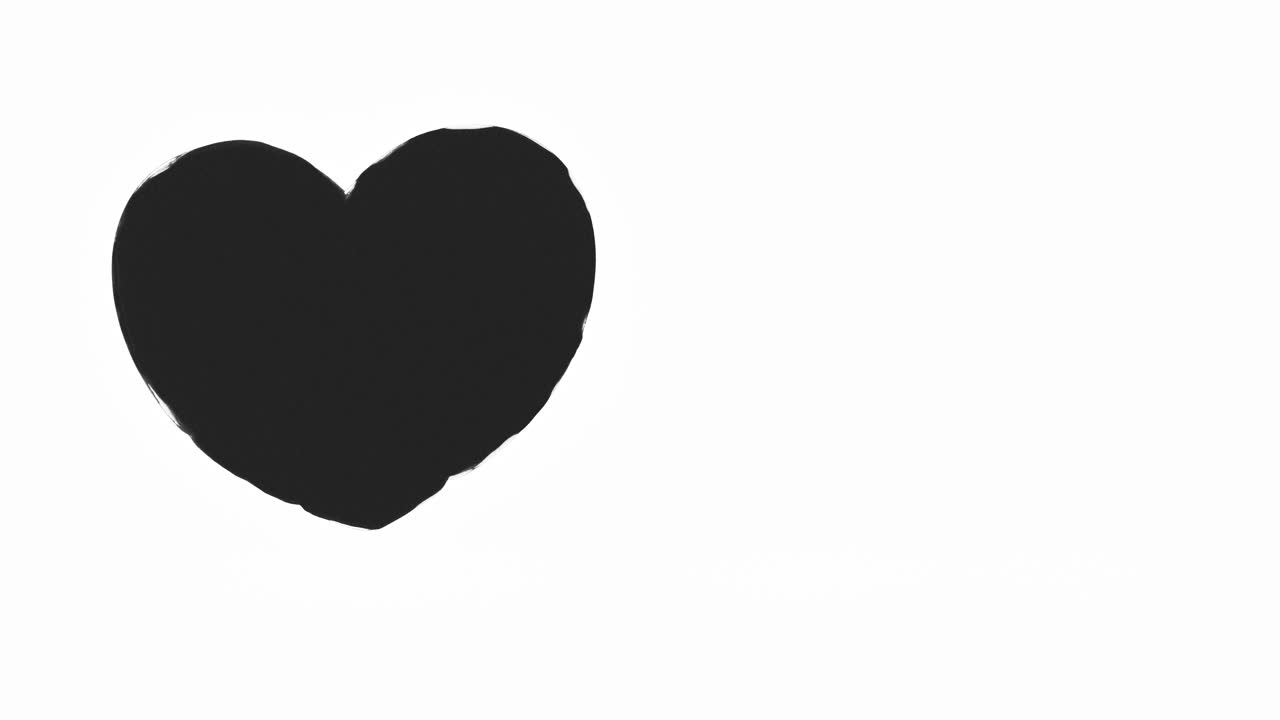 Dark energy heart shapes on a white background