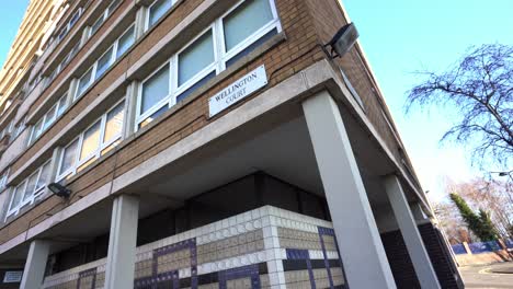 high rise tower blocks built in the city to accommodate the increasing population, council housing crisis, immigration housing