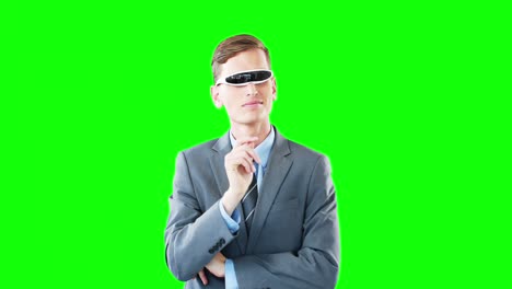 Businessman-using-virtual-reality-glasses