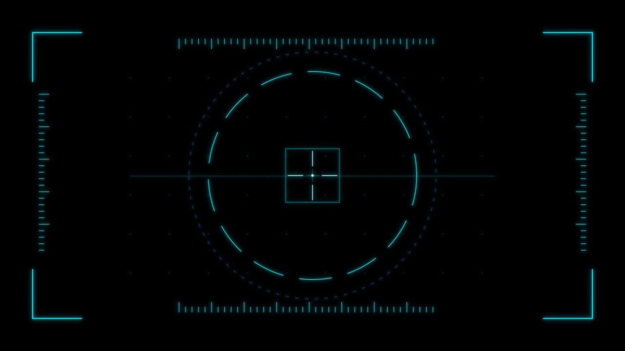 Digital HUD Interface With Scanning Target Reticle