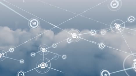 connectors moving on clouds