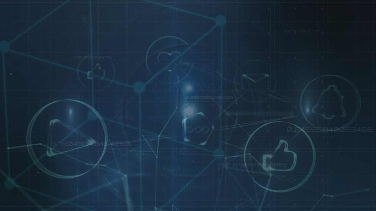 데이터 프로세싱을 통한 연결 네트워크의 애니메이션