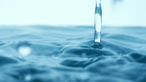 rain water drops falling in super slow motion.