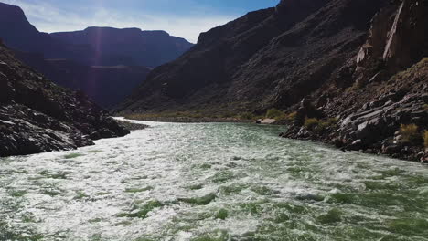 The-amazing-Colorado-river-at-the-bottom-of-the-grand-canyon-in-Arizona