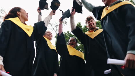 group of graduates celebrating