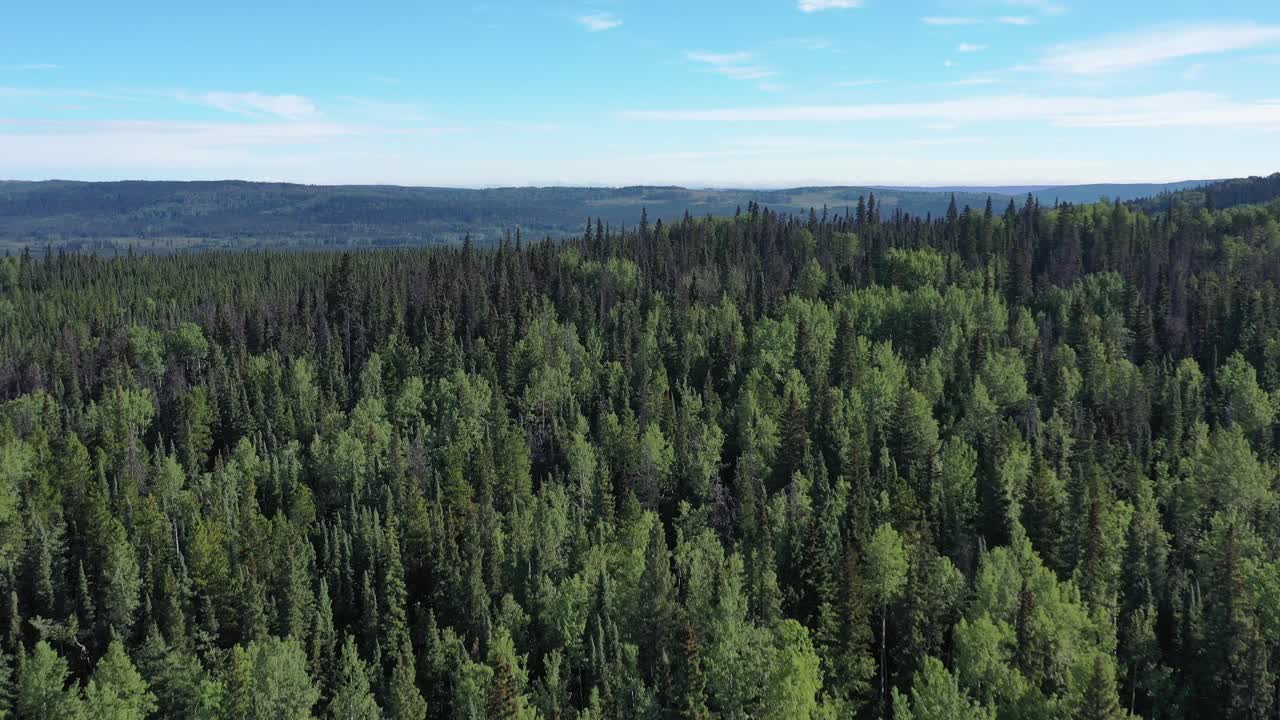 Riprese drone dell'Alaska Highway portano gli spettatori in un viaggio attraverso la natura selvaggia della Columbia Britannica settentrionale