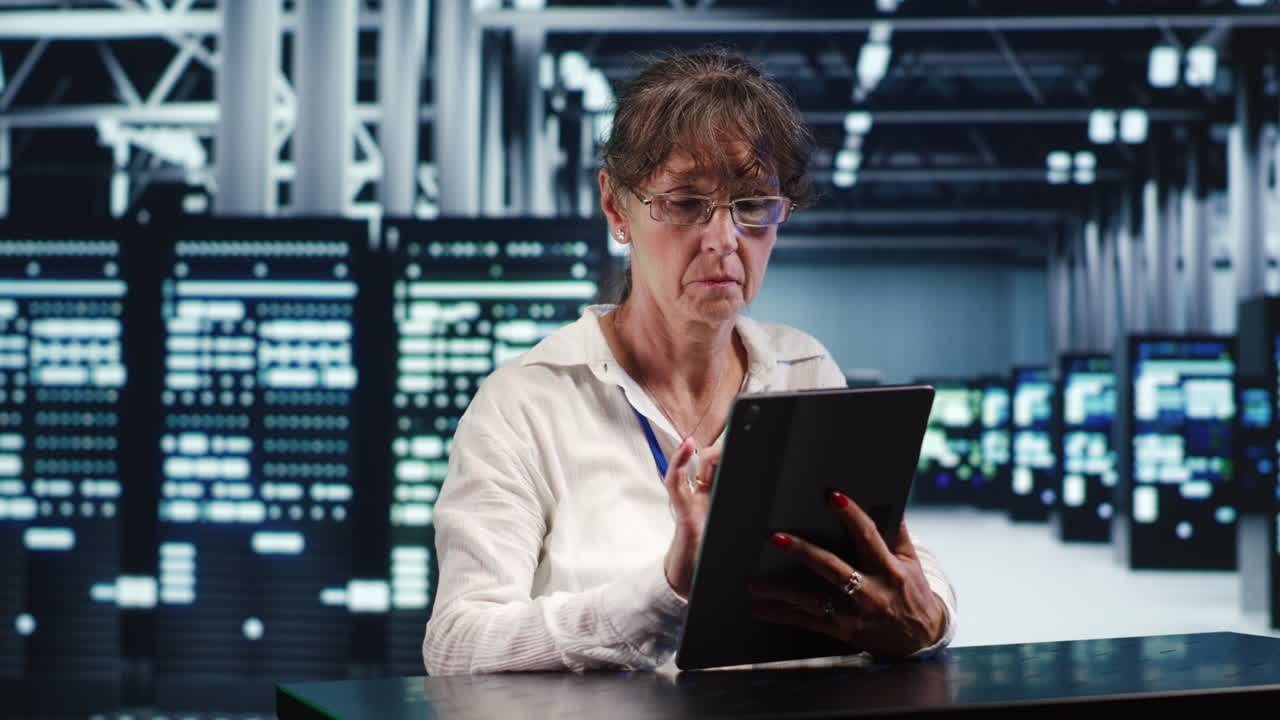 высокотехнологичное место с серверами ai