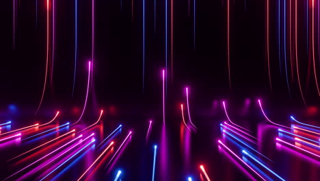 neon light trails. looped animation