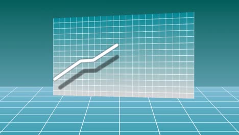 animación de stock flecha hacia arriba