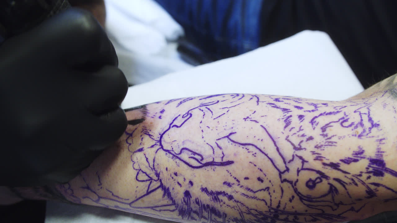 detalle de primer plano del rastro de un tigre