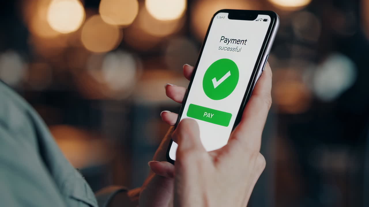 Successful Mobile Payment at a Restaurant