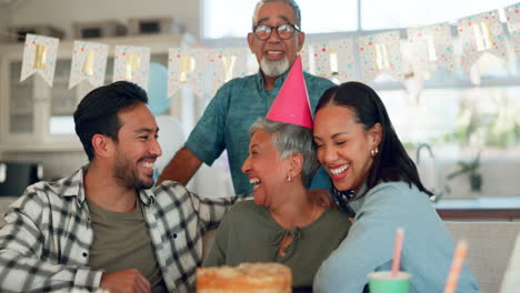 senior family, birthday party